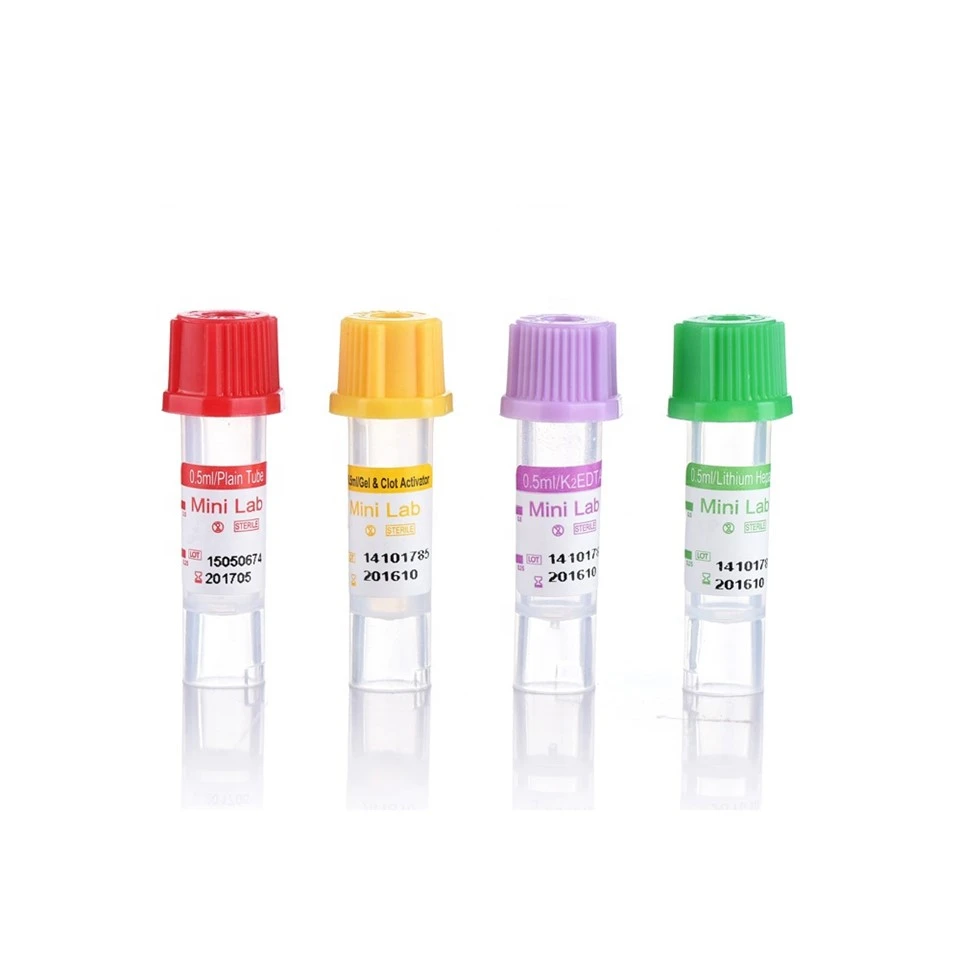 Microtainer/Micro Blood Collection Tube Pediatric Tube – EDTA, Serum, Heparin, Citrate