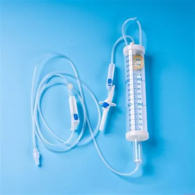 Disposable I.V. Infusion Set With Burette
