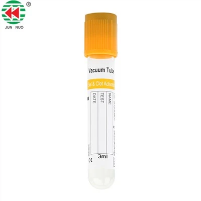 Gel & Clot Activator Vacuum Tube Yellow Top , 2ml 5ml 10ml